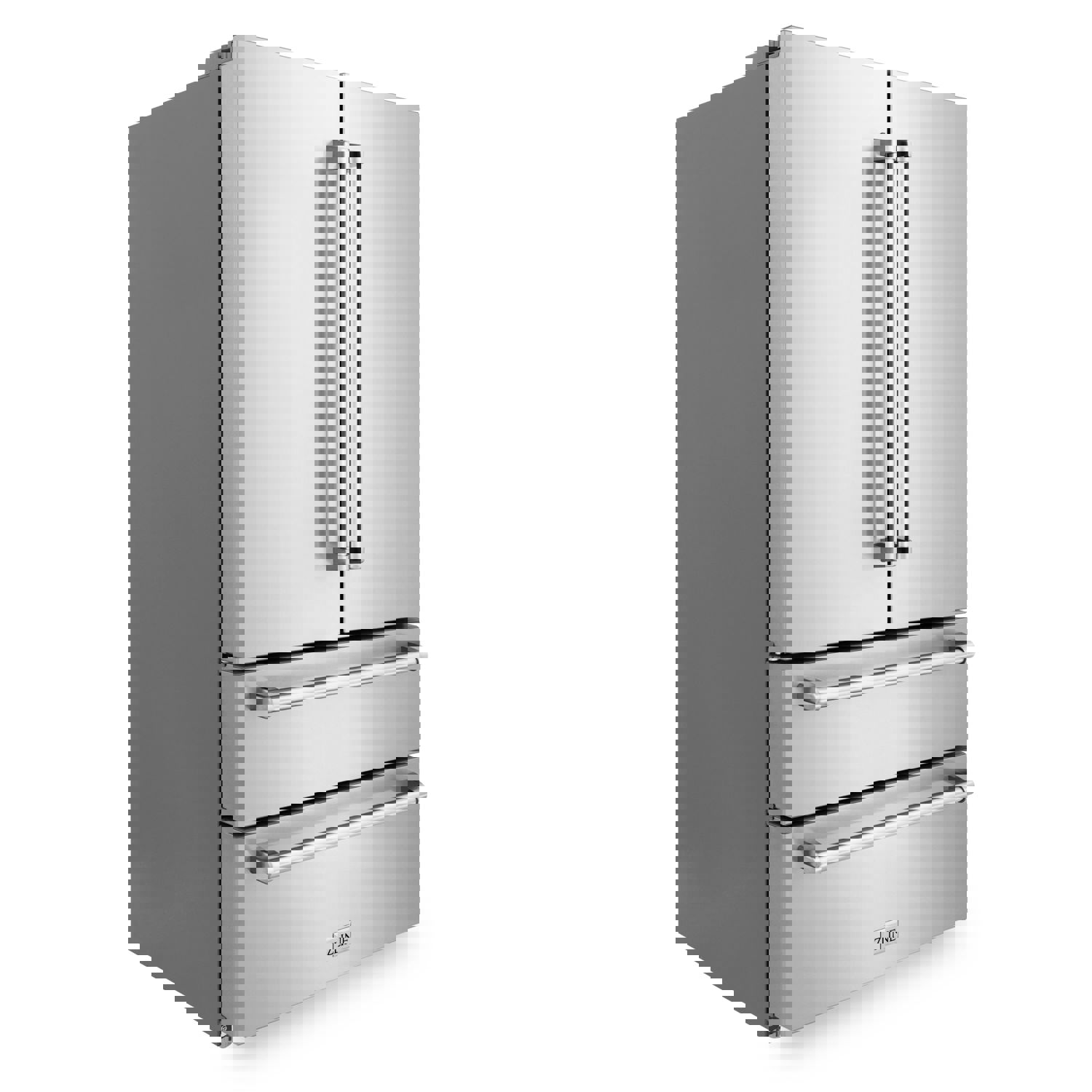 ZLINE 36 in. Freestanding French Door Refrigerator with Ice Maker in Fingerprint Resistant Stainless Steel (RFM-36)