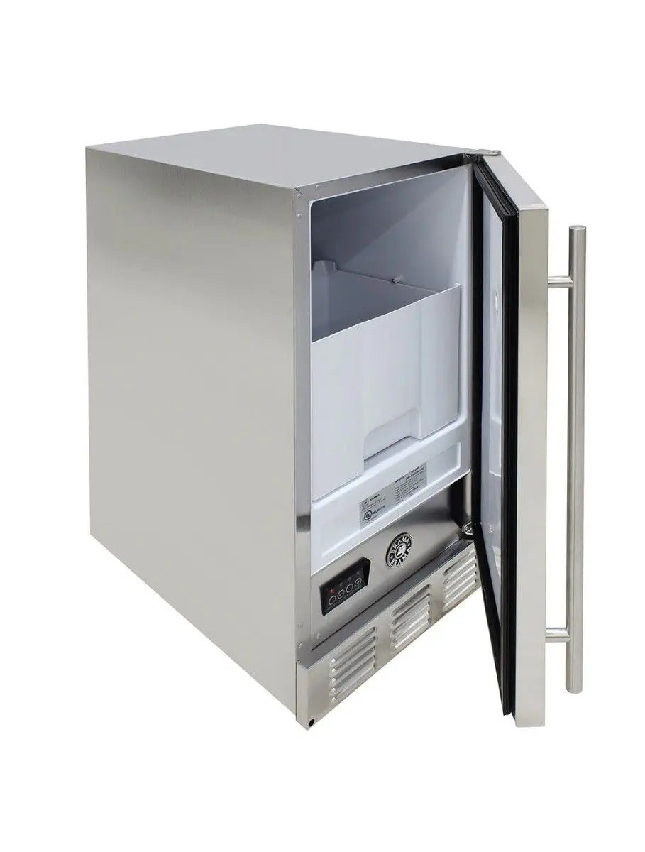 Vinotemp 15 Built-in Outdoor Automatic Ice Maker with Front Exhaust (BR-15OUIM-SS)