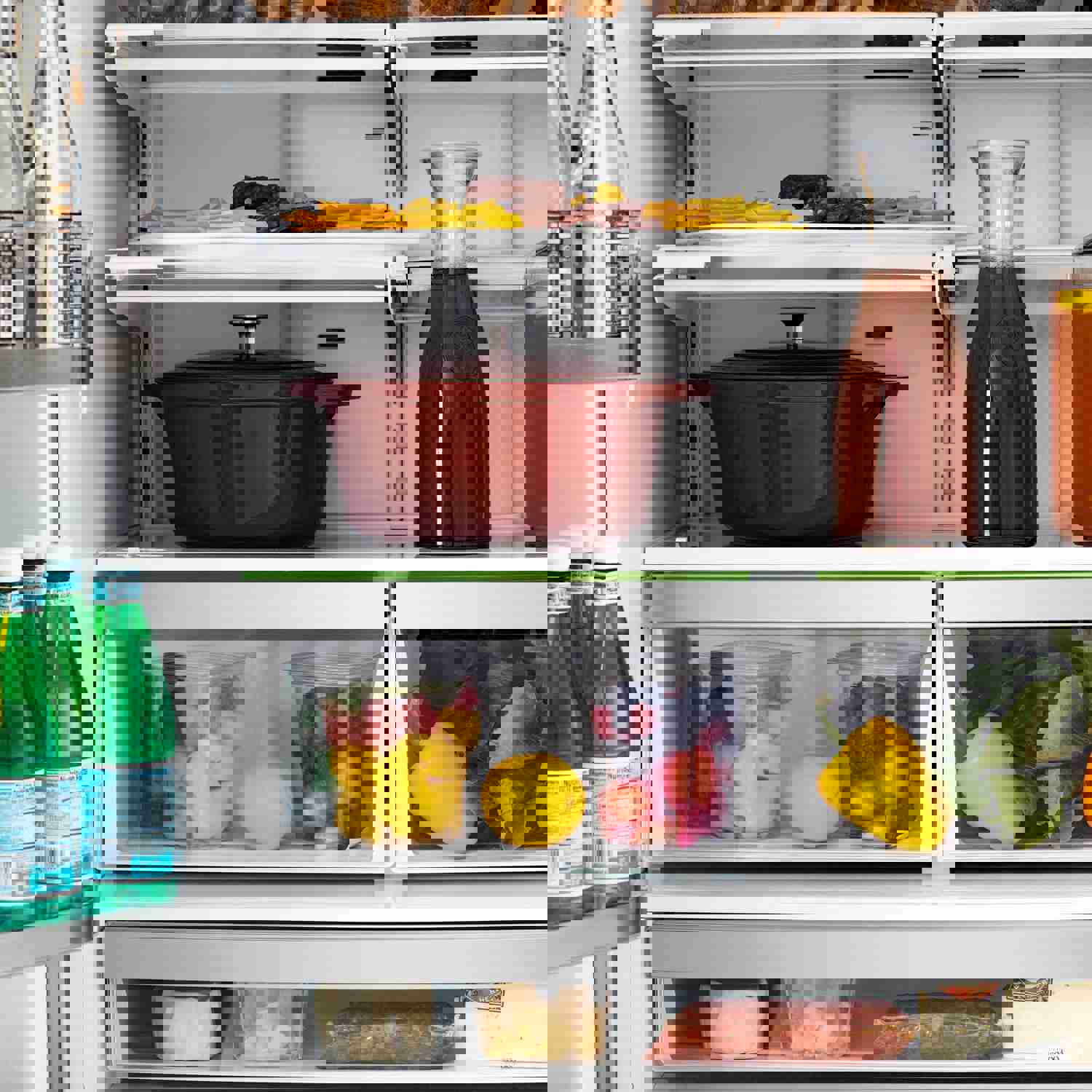 ZLINE 36 in. Freestanding French Door Refrigerator with Ice Maker in Fingerprint Resistant Stainless Steel (RFM-36)