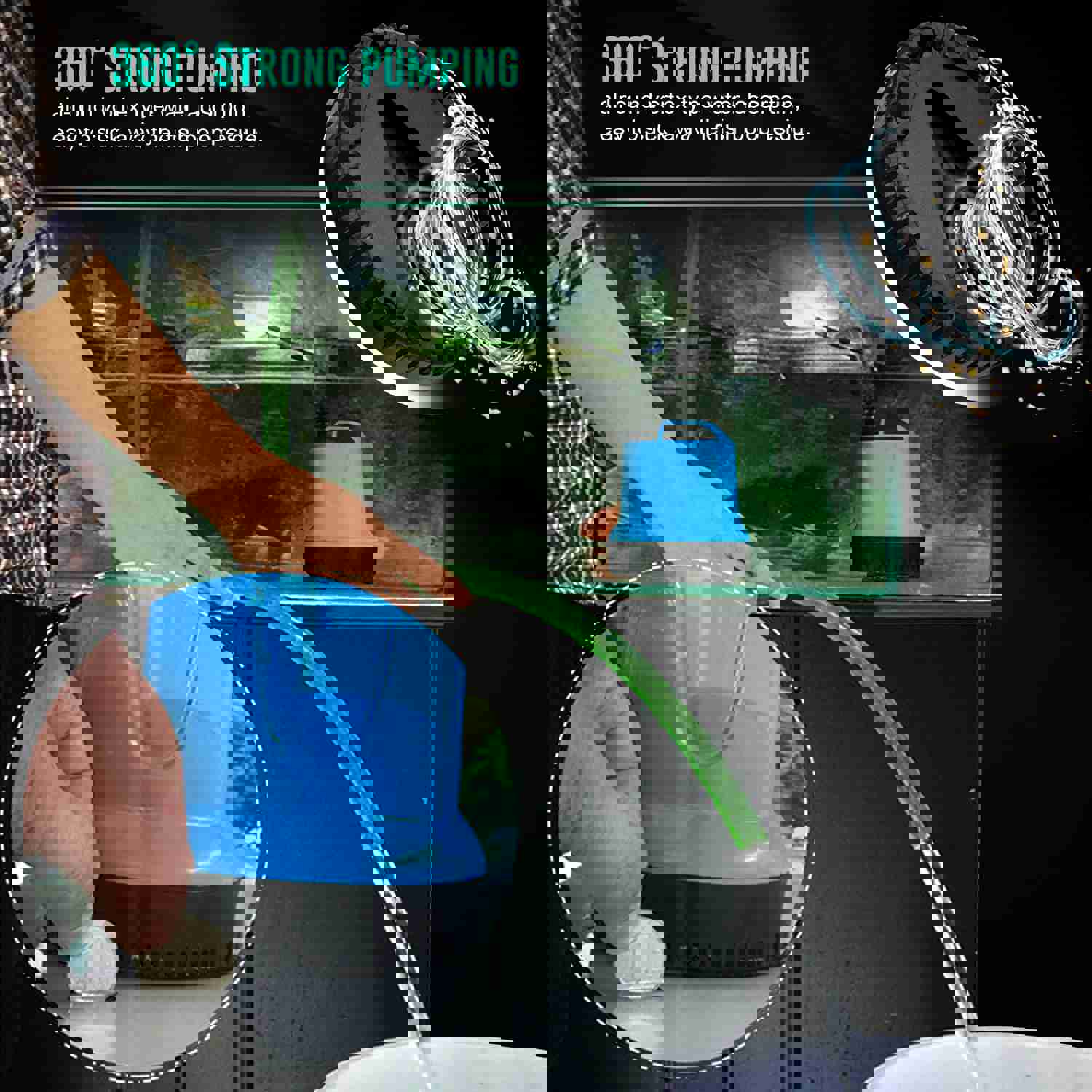 AQ-2600 660 GPH Submersible Water Pump - 60W Energy Efficient, Low-Suction, Quiet Operation