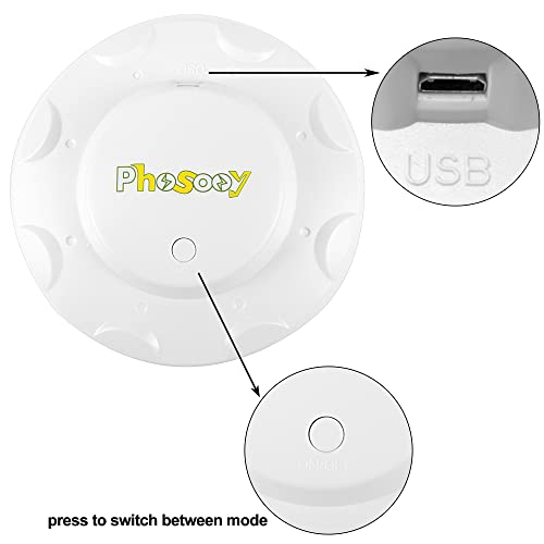 Phosooy 2 Pack Mosquito Trap, 4-in-1 Electric Pest Trap with 10 Sticky Board Refills