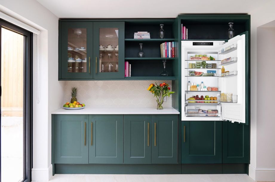 Forte 24 Panel Ready Built-In Ice Maker Bottom Freezer Refrigerator