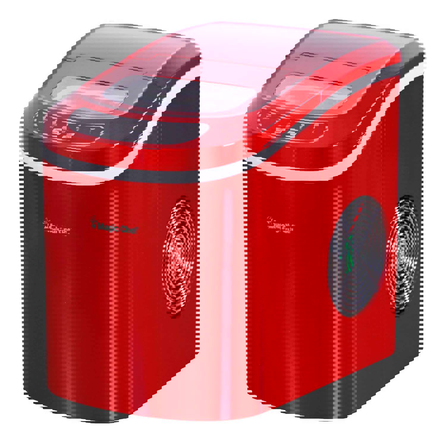 Magic Chef 27 lbs. Portable Ice Maker in Red MCIM22R