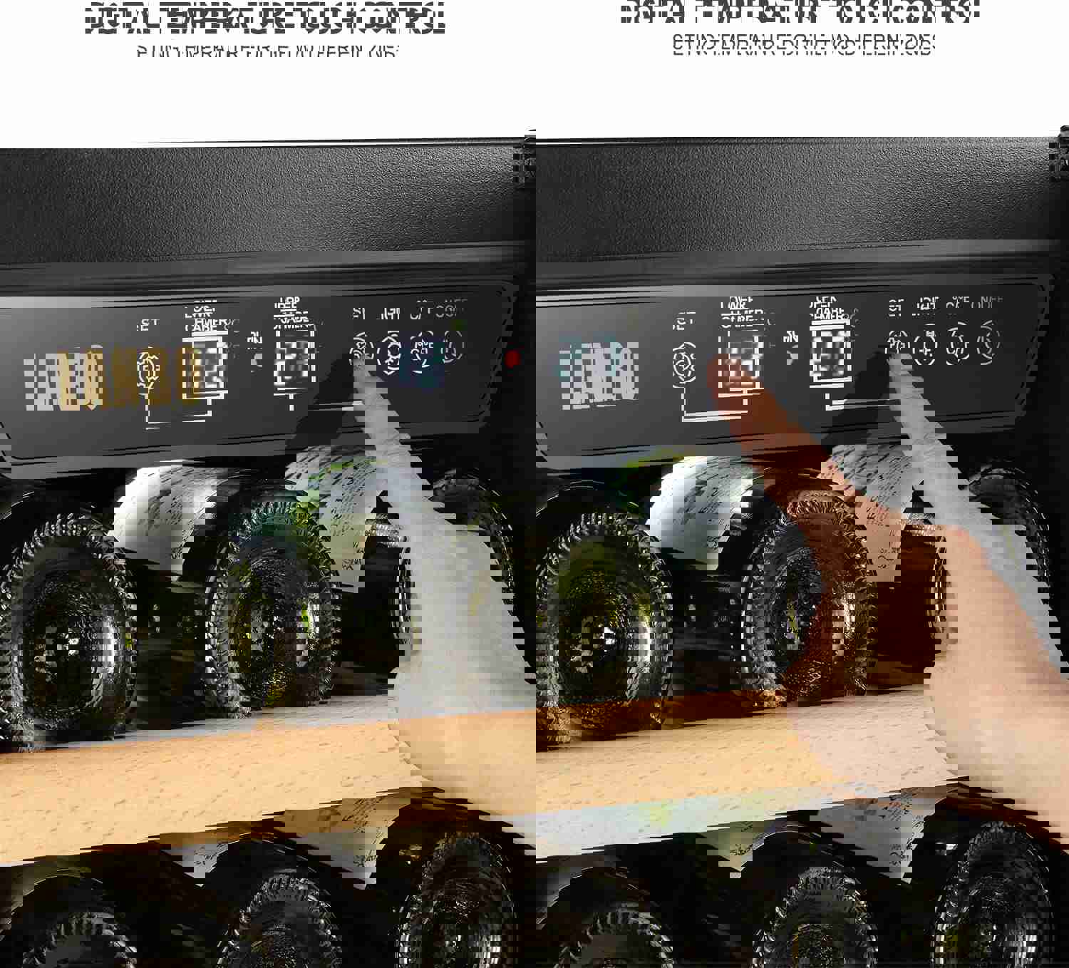 Dual Zone Compressor Wine Refrigerator - Large Capacity & Energy Efficient