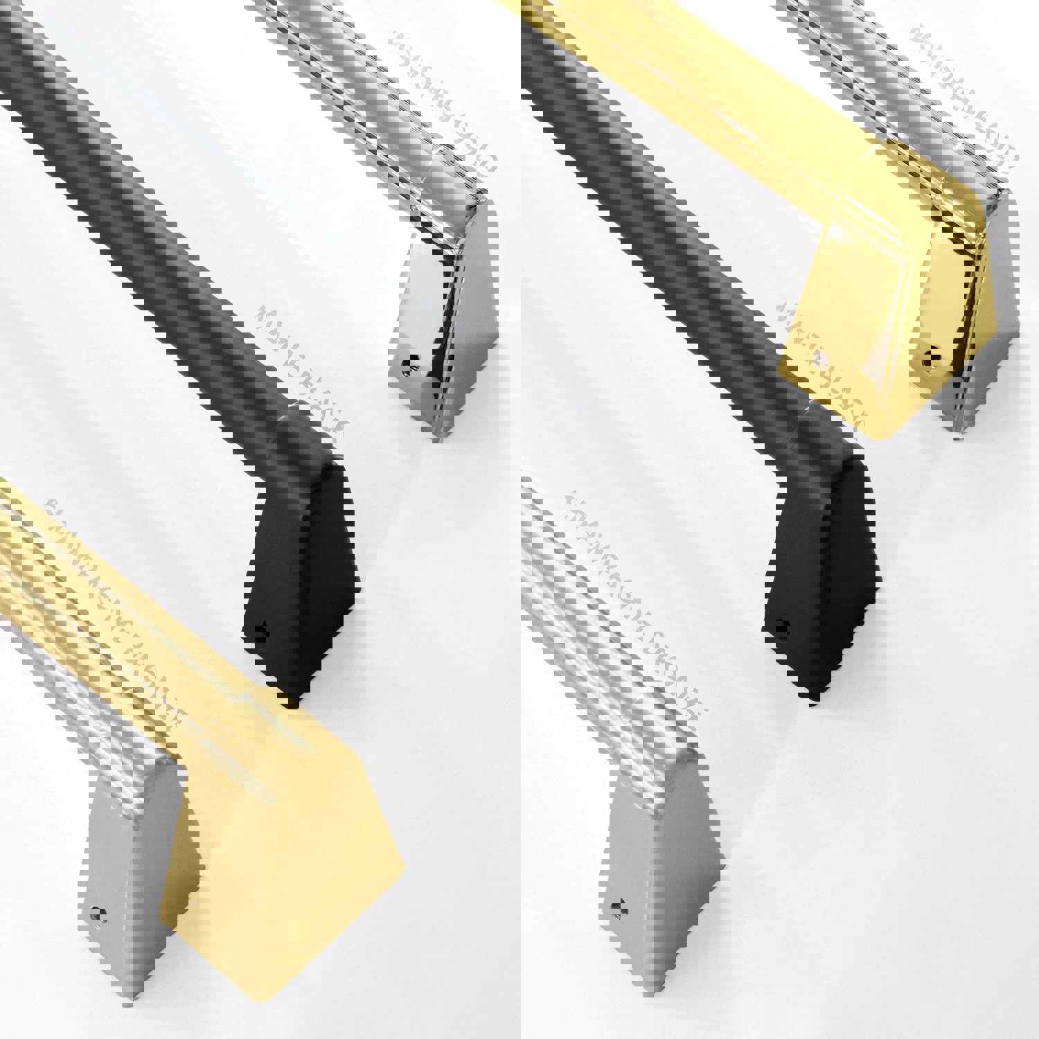 ZLINE 36 in. Autograph Edition French Door Refrigerator with Ice Maker in Stainless Steel &amp; Gold Accents