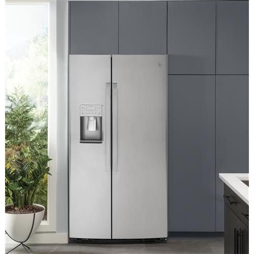 GE Profile 36-inch Counter-Depth Side-by-Side Refrigerator with Ice and Water Dispenser