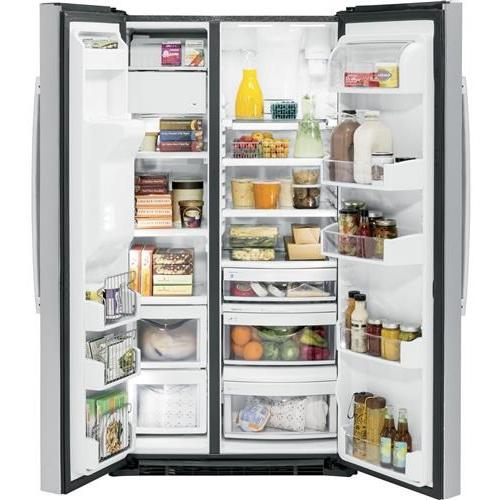 GE Profile 36-inch Counter-Depth Side-by-Side Refrigerator with Ice and Water Dispenser