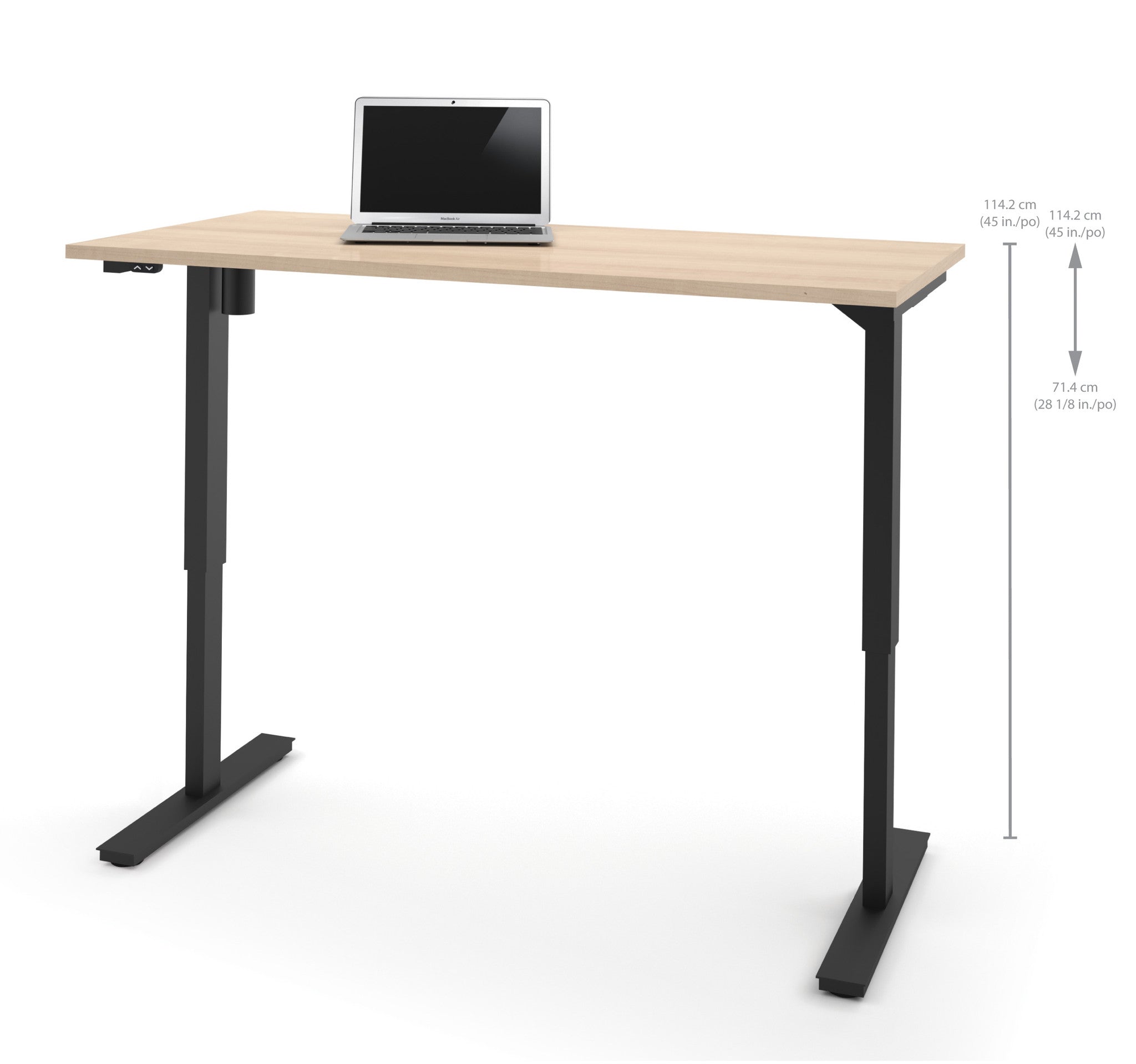 Northern Maple 60 Office Desk with Electronic Height Adjustment