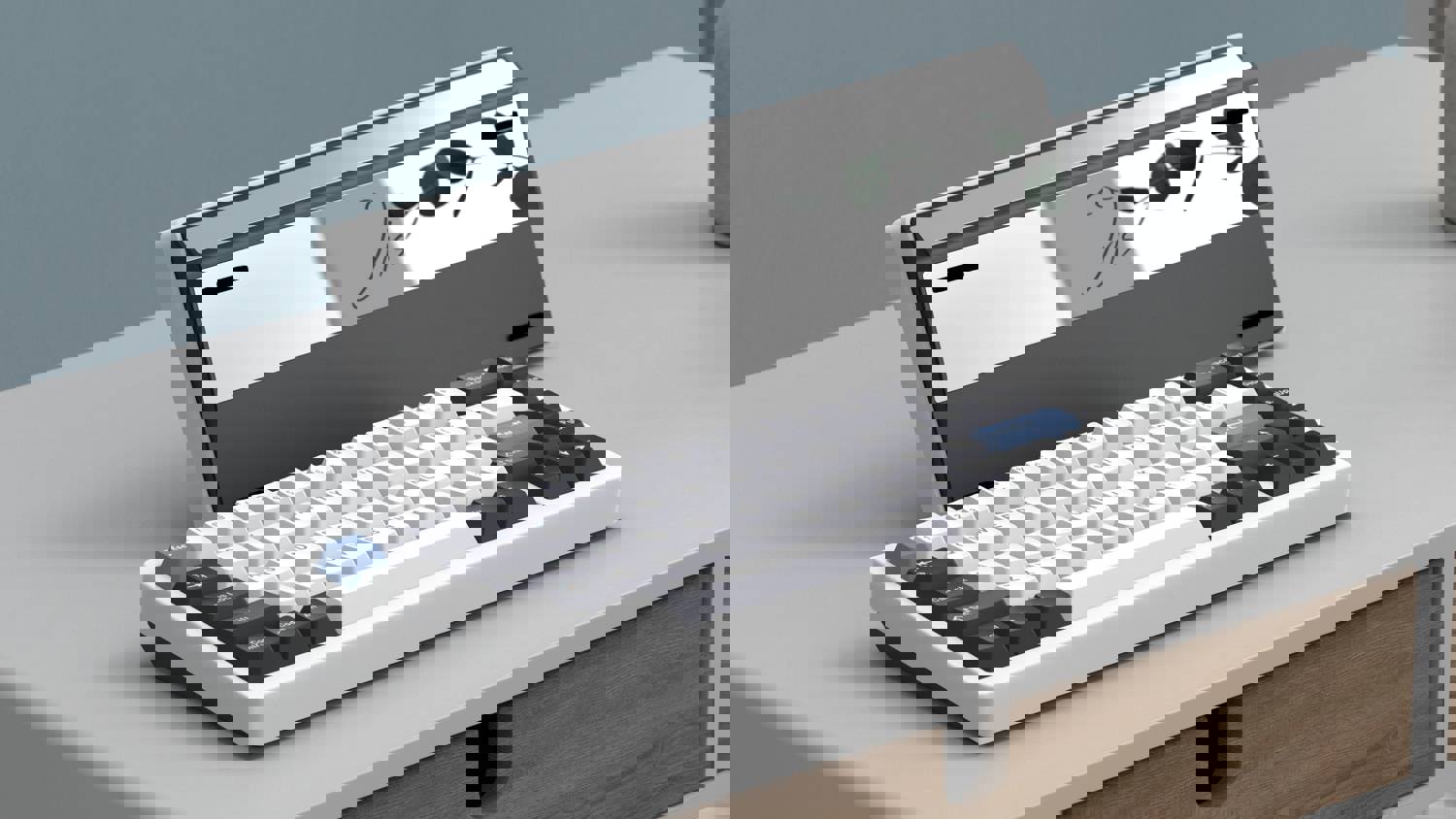 Jris65 PCB Gasket Mount Keyboard Kit - E-White & Black