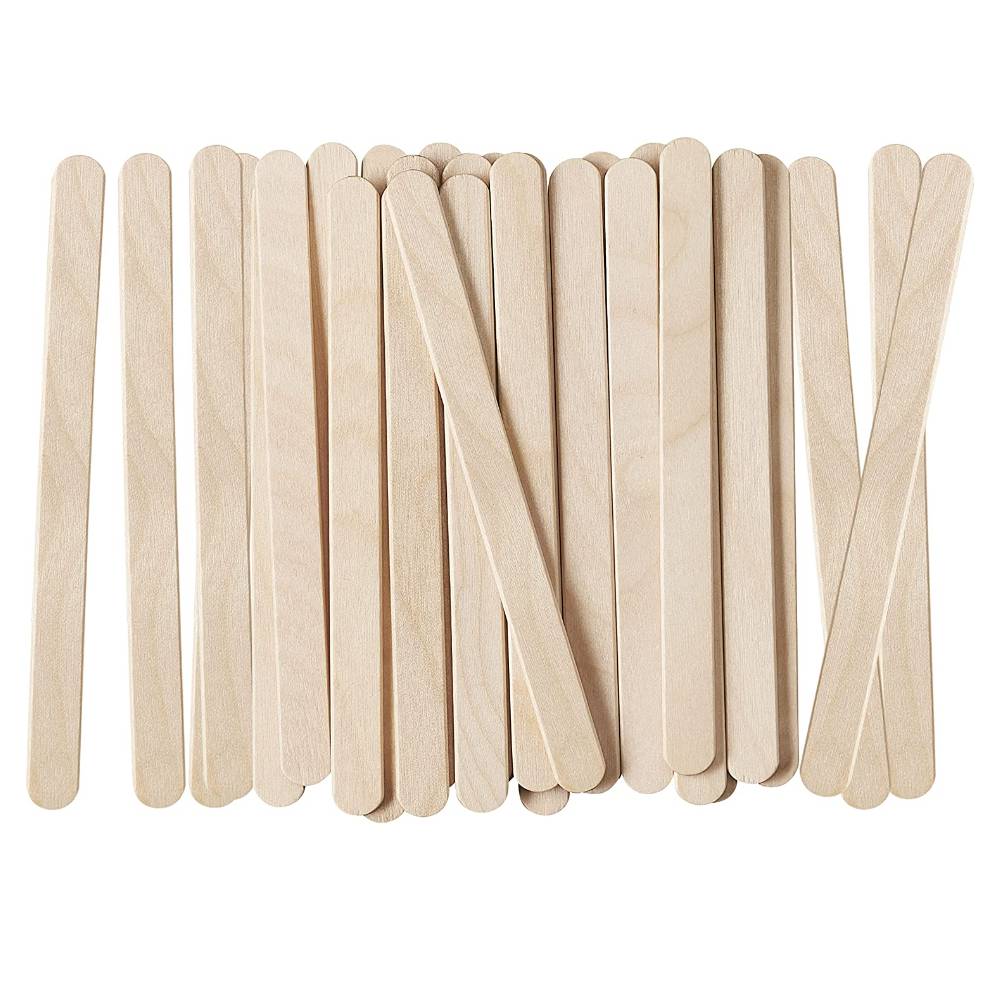 4.5 Inch Wooden Multi-Purpose Popsicle Sticks for Crafts, Ice Cream, Waxing, and More (Pack of 10000)