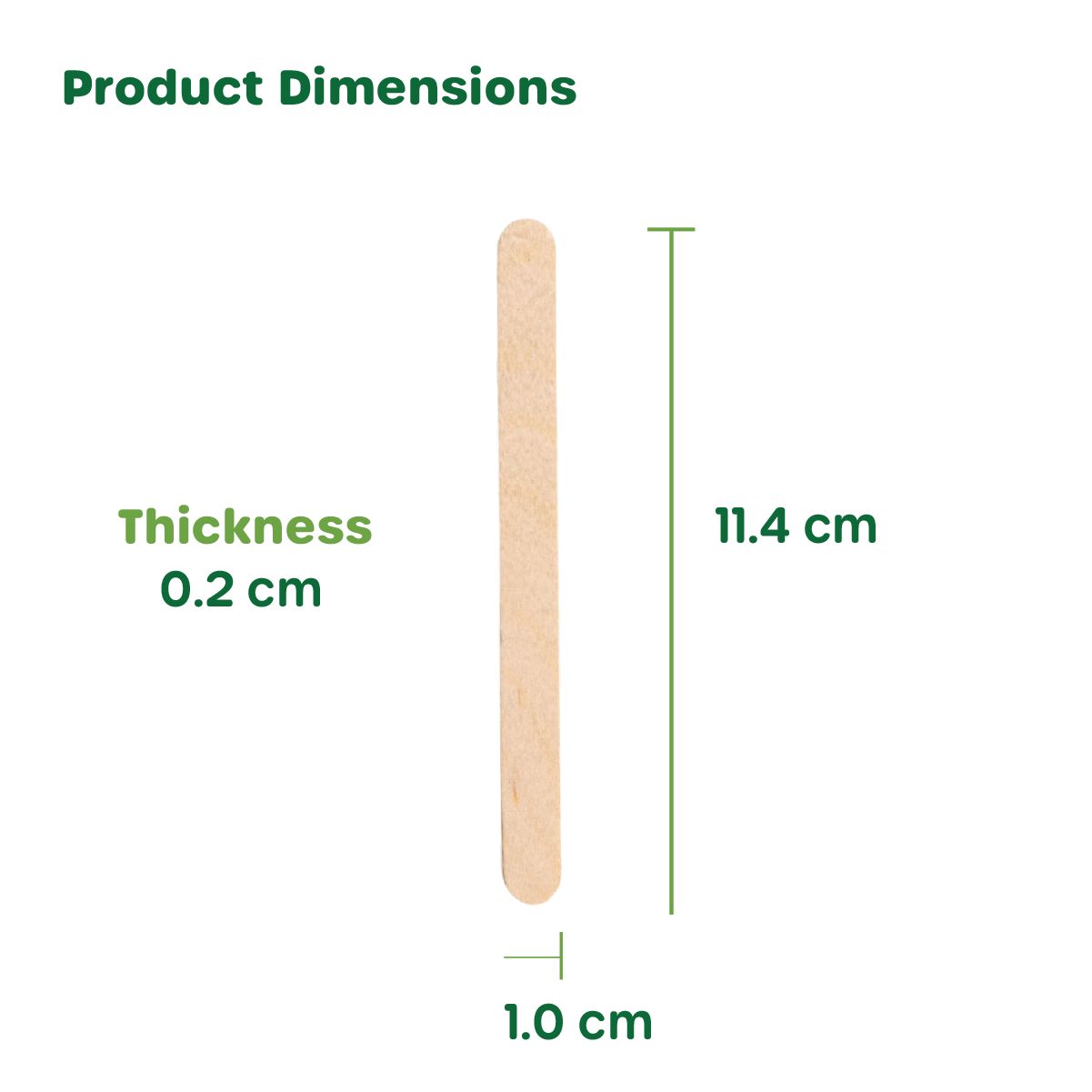 4.5 Inch Wooden Multi-Purpose Popsicle Sticks for Crafts, Ice Cream, Waxing, and More (Pack of 10000)