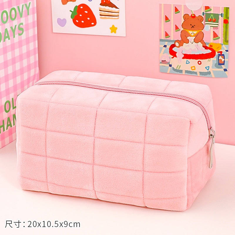 Cute Cartoon Pencil Case: Large Capacity Korean Stationery