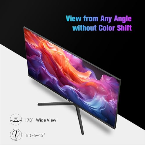 SANSUI 24 Inch 100Hz Full HD Gaming Monitor with USB Type-C, Built-in Speakers, and VESA Mount