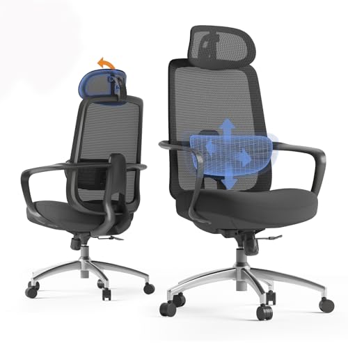 Ergonomic High-Back Office Chair with Enhanced Comfort and Support