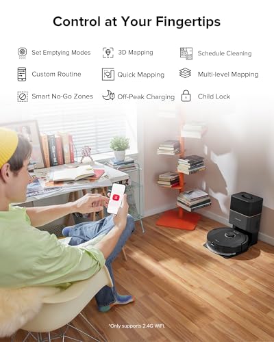 Roborock Q5 Pro+ Self-Emptying Robot Vacuum and Mop with Advanced LiDAR