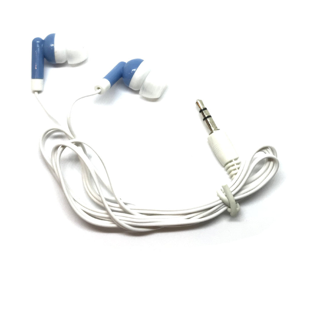 Blue Stereo Earbud Headphones - Premium Sound for All Devices