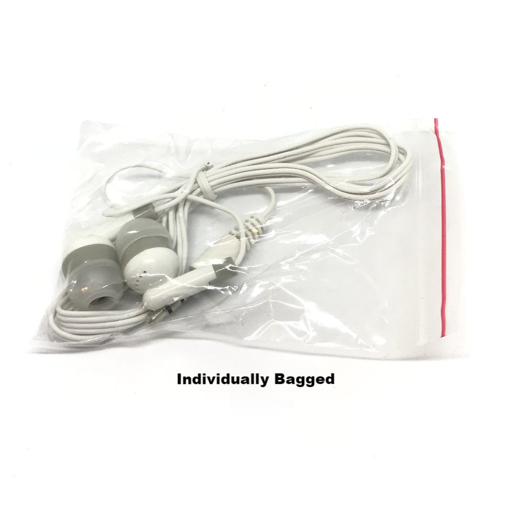 Premium White Stereo Earbuds for Enhanced Audio Experience