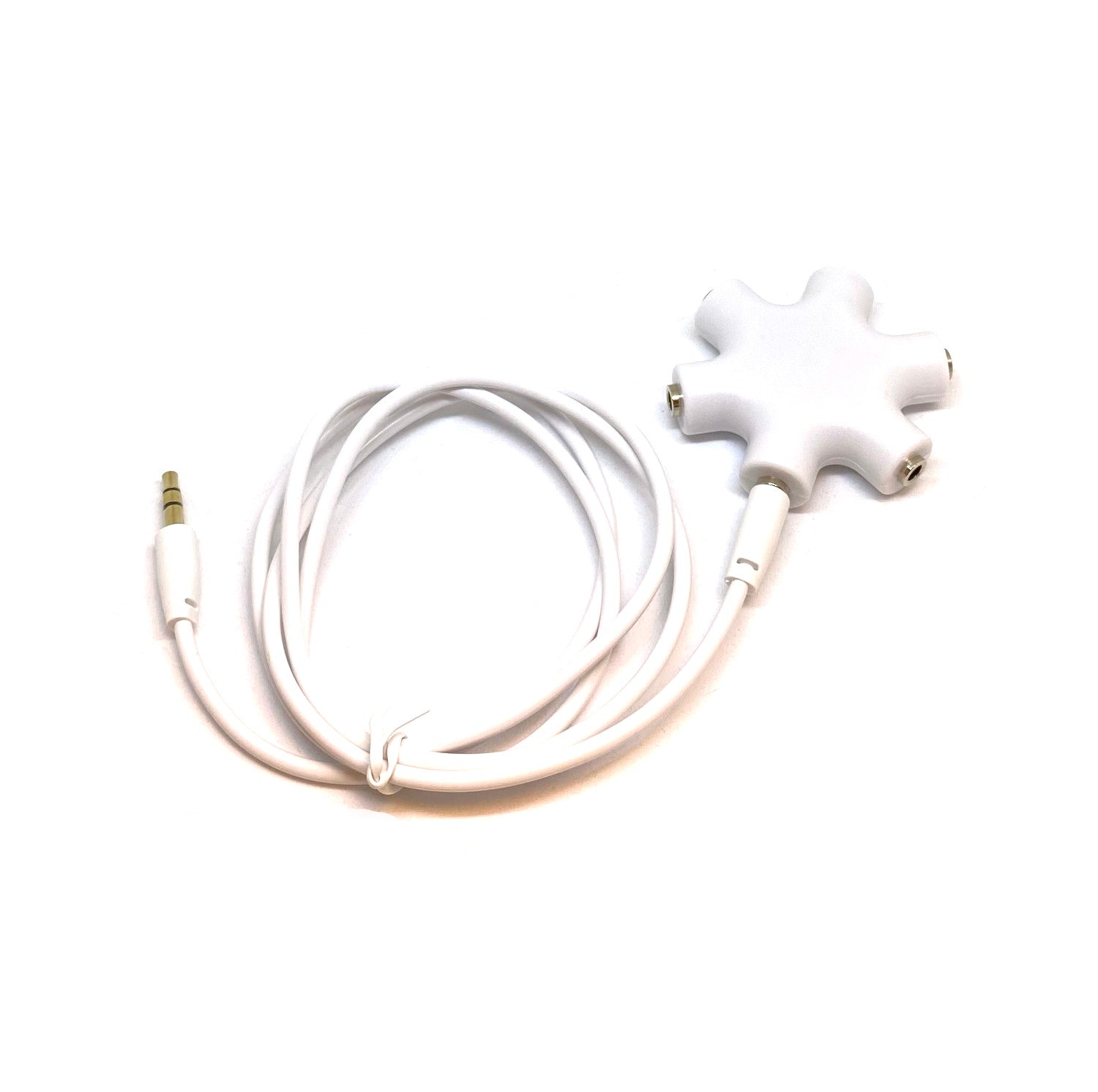 5-Port Audio Splitter with 3ft Cord for Enhanced Connectivity