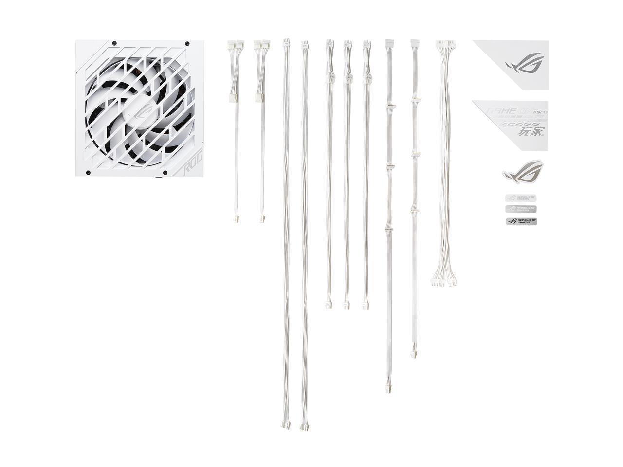 ASUS ROG STRIX 850W White Edition Power Supply - Enhanced Cooling, Efficiency, and Silence
