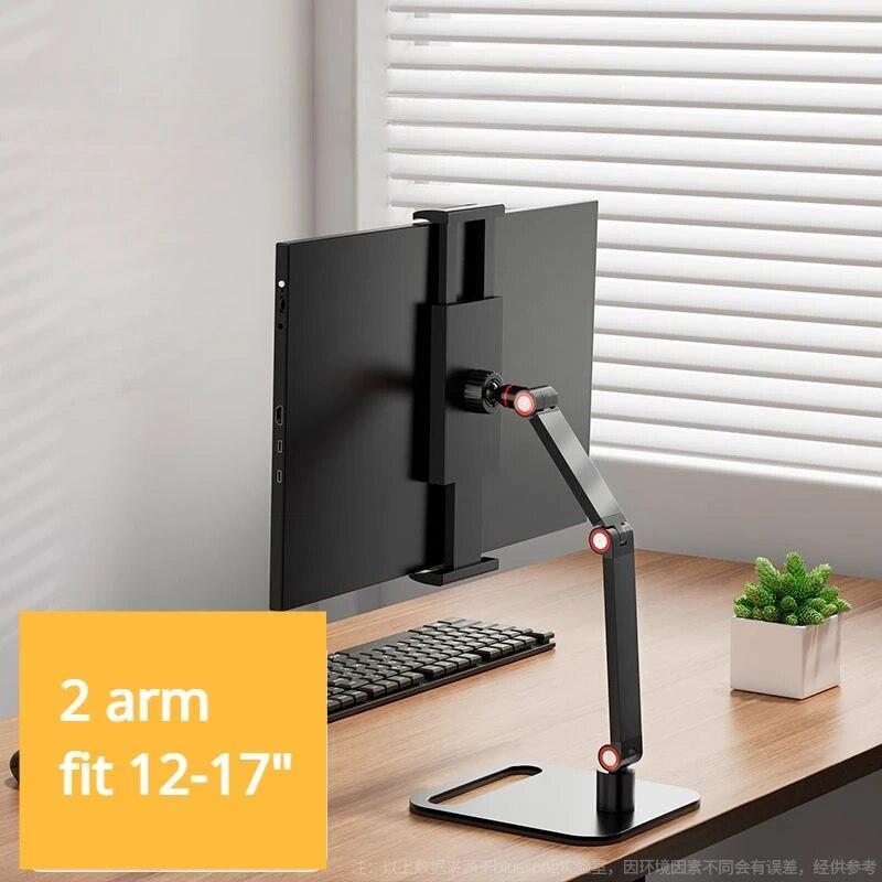 Enhanced Viewing Experience with 16" Metal Portable Monitor Stand
