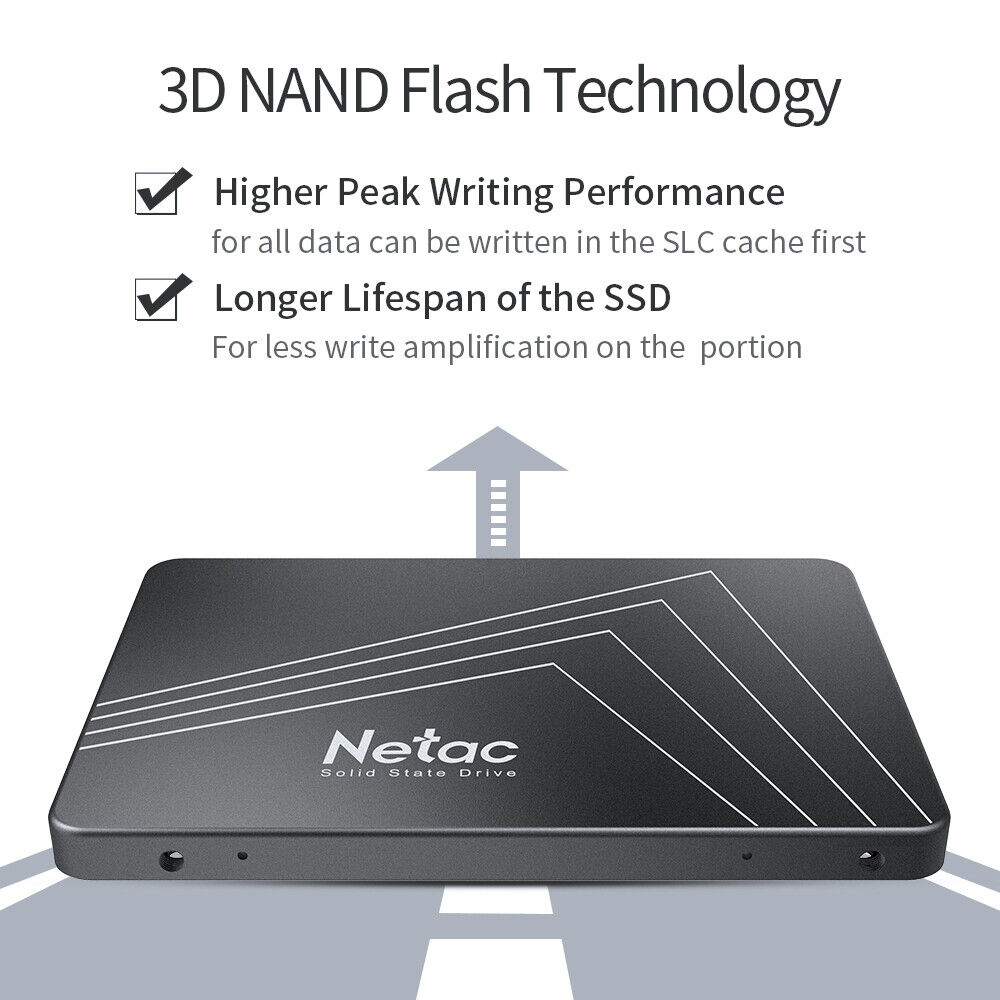 Netac 512GB SSD - High-Speed SATA III Internal Storage Drive