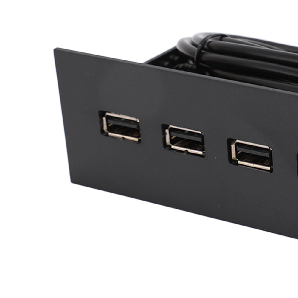 4-Port USB 3.0 Front Panel Hub with Optical Drive - High-Speed Connectivity