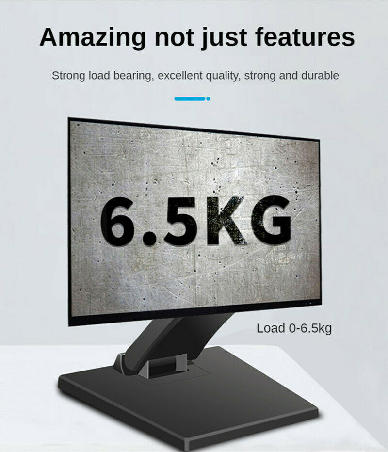Premium Adjustable Tilt Mount Stand for 10-27 Inch LCD Monitors