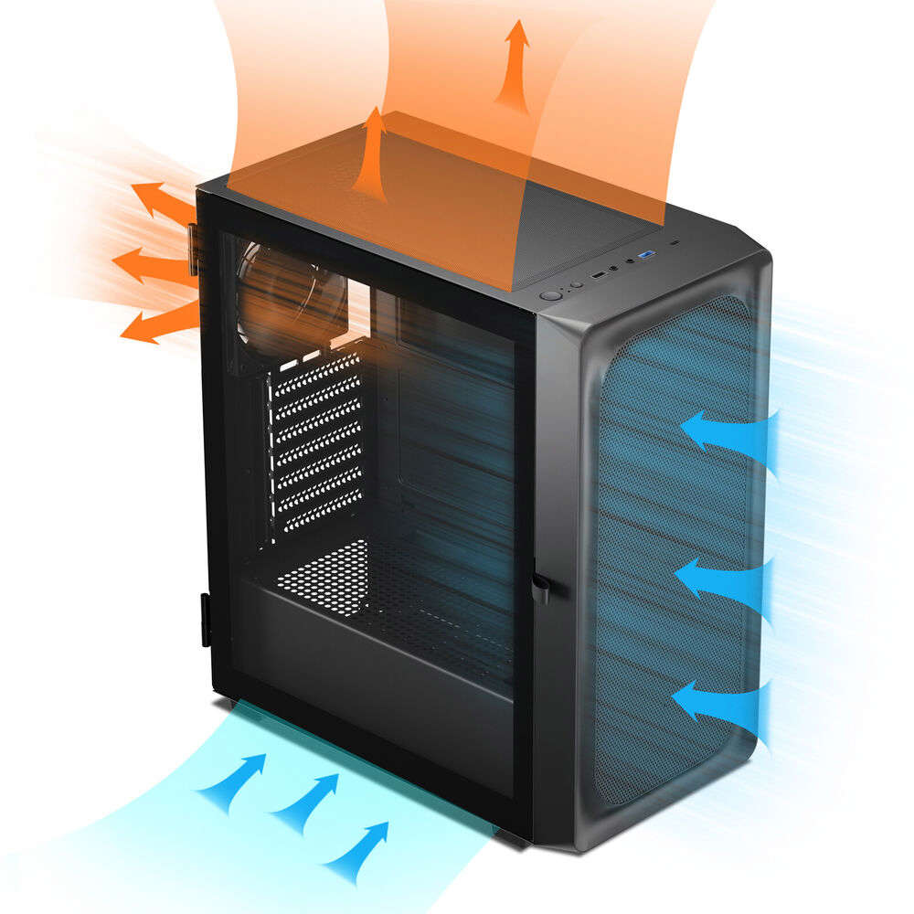 DARKROCK EC2 Black Micro-ATX Mid Tower Gaming PC Case