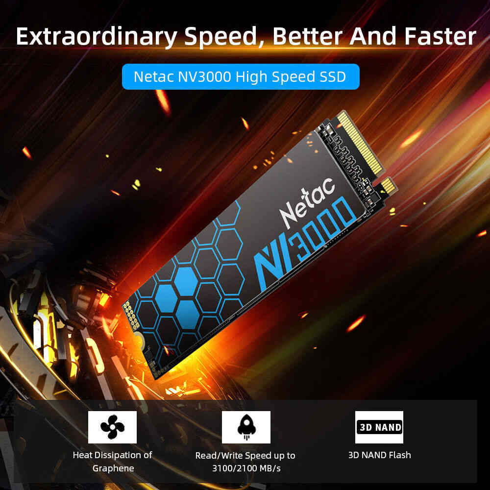 Netac High-Speed M.2 NVMe PCIe 3.0 x4 SSD
