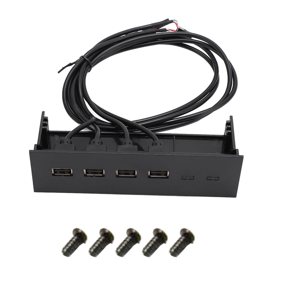 4-Port USB 3.0 Front Panel Hub with Optical Drive - High-Speed Connectivity