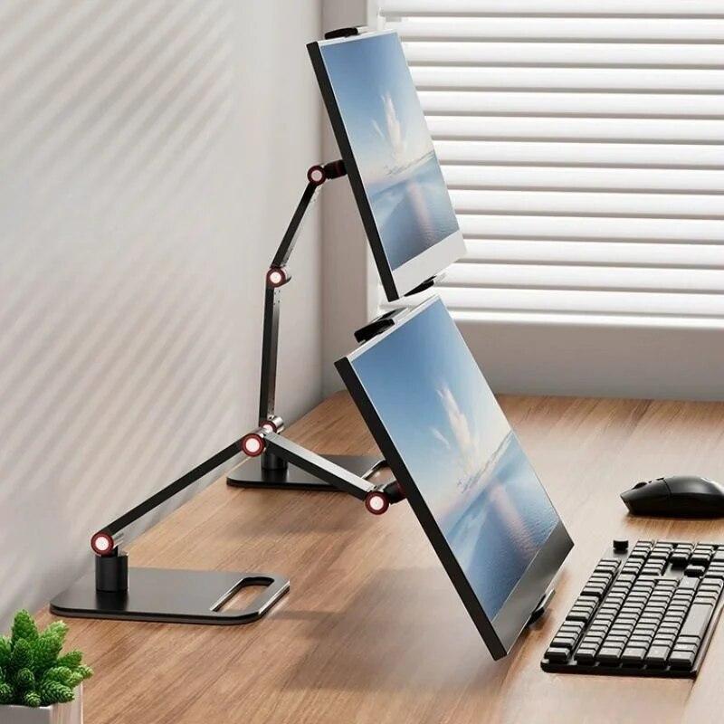 Enhanced Viewing Experience with 16" Metal Portable Monitor Stand