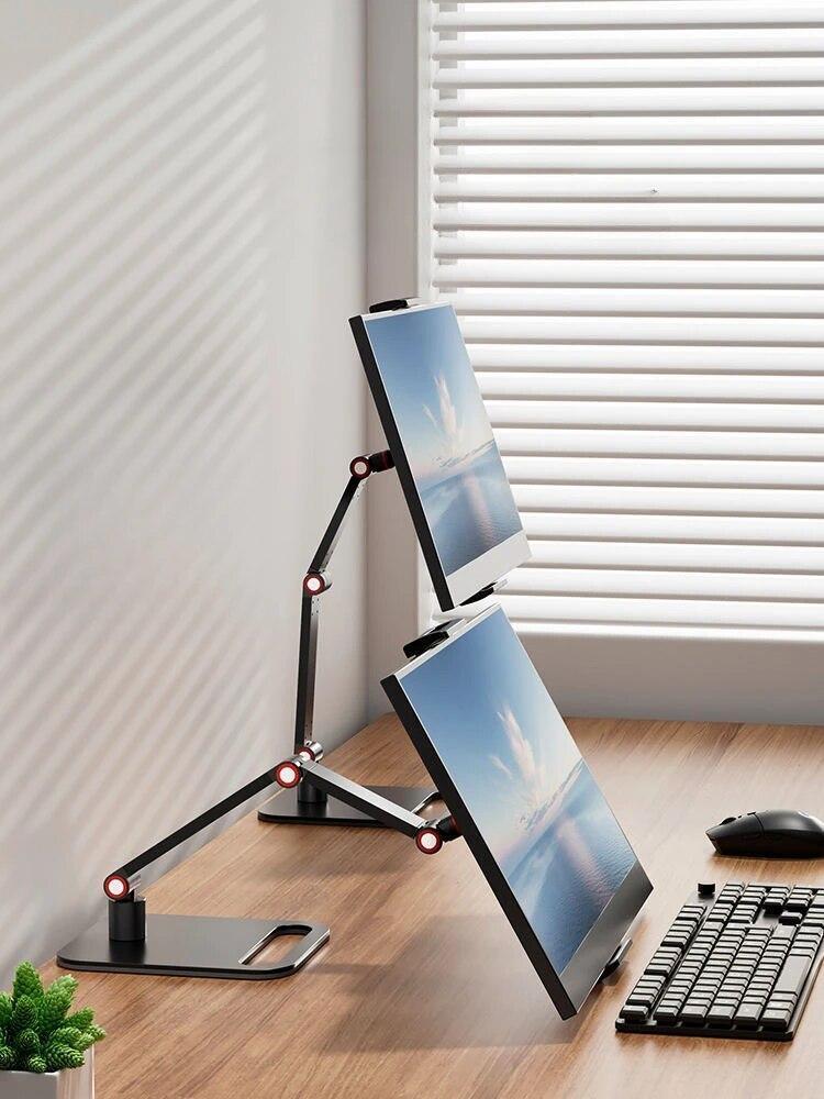 Enhanced Viewing Experience with 16" Metal Portable Monitor Stand