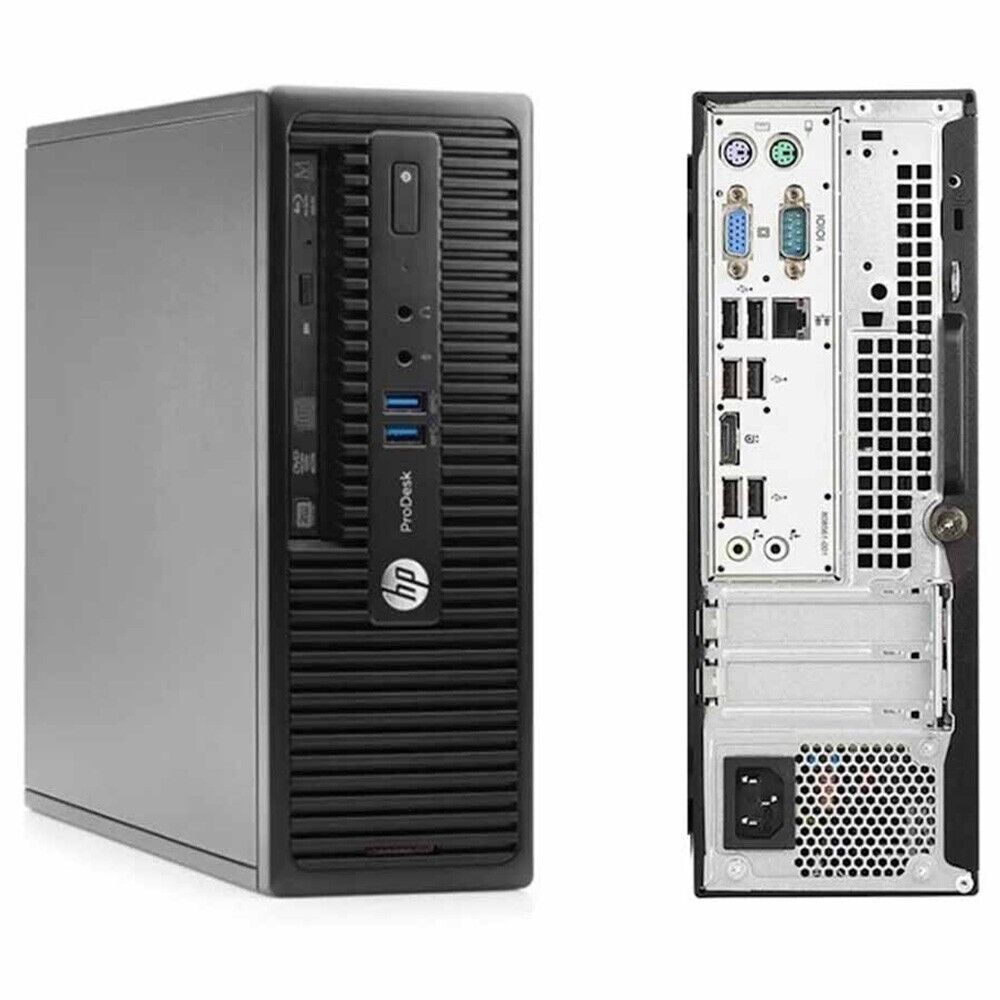 HP Compact Desktop Computer with 8GB RAM, 250GB Storage, 20" Monitor