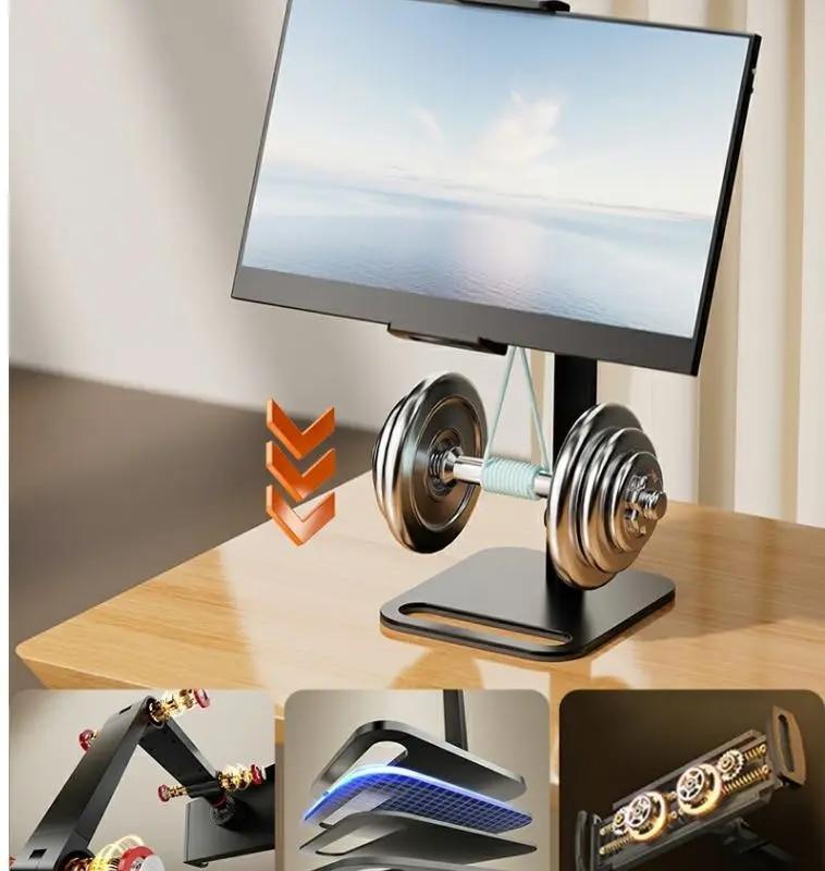 Enhanced Viewing Experience with 16" Metal Portable Monitor Stand