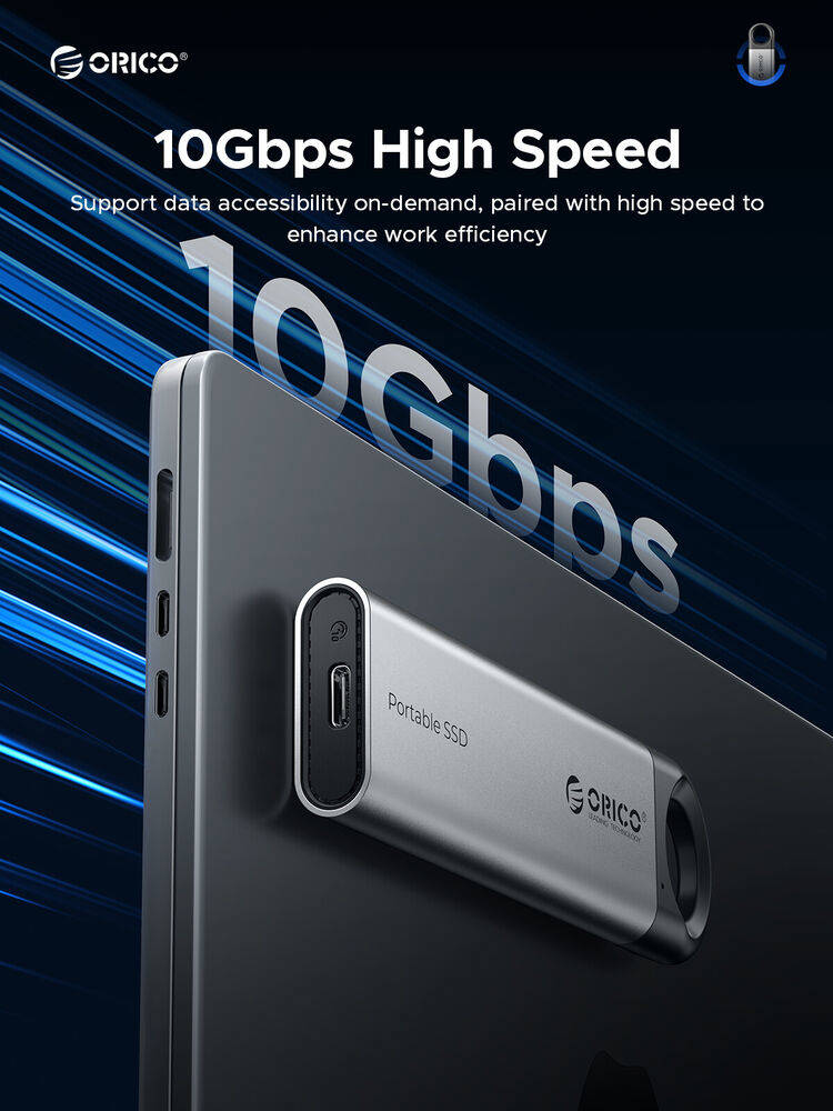 ORICO 1TB External SSD - Ultra-Fast 10Gbps USB 3.2 Gen2 Portable Drive