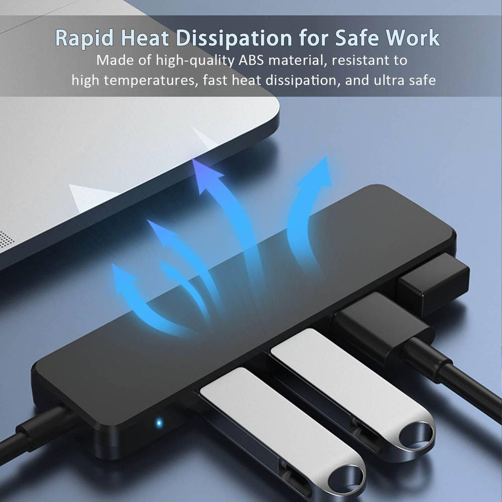 4-Port USB 3.0 Hub - High-Speed Connectivity for Multiple Devices