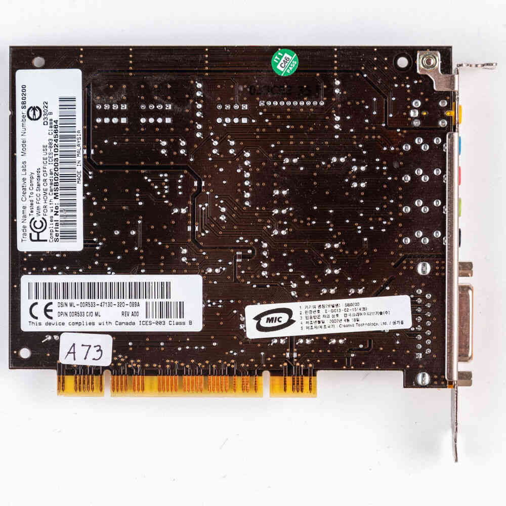 Enhanced Audio Performance with Creative Sound Blaster Live! SB0200 PCI Sound Card