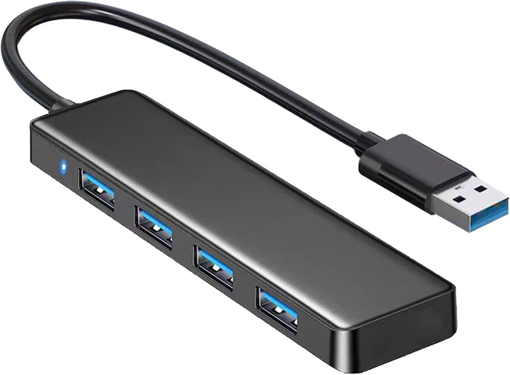 4-Port USB 3.0 Hub - High-Speed Connectivity for Multiple Devices