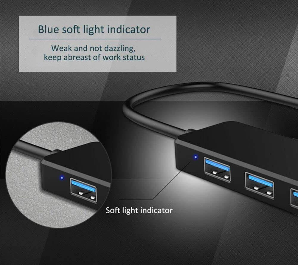 4-Port USB 3.0 Hub - High-Speed Connectivity for Multiple Devices