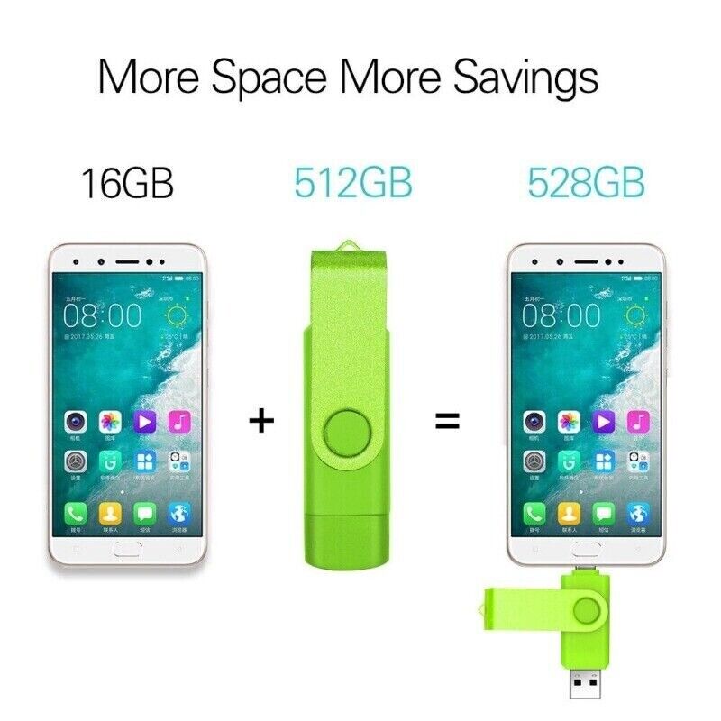 256GB Dual-Interface Type C Flash Drive - High-Speed Data Transfer