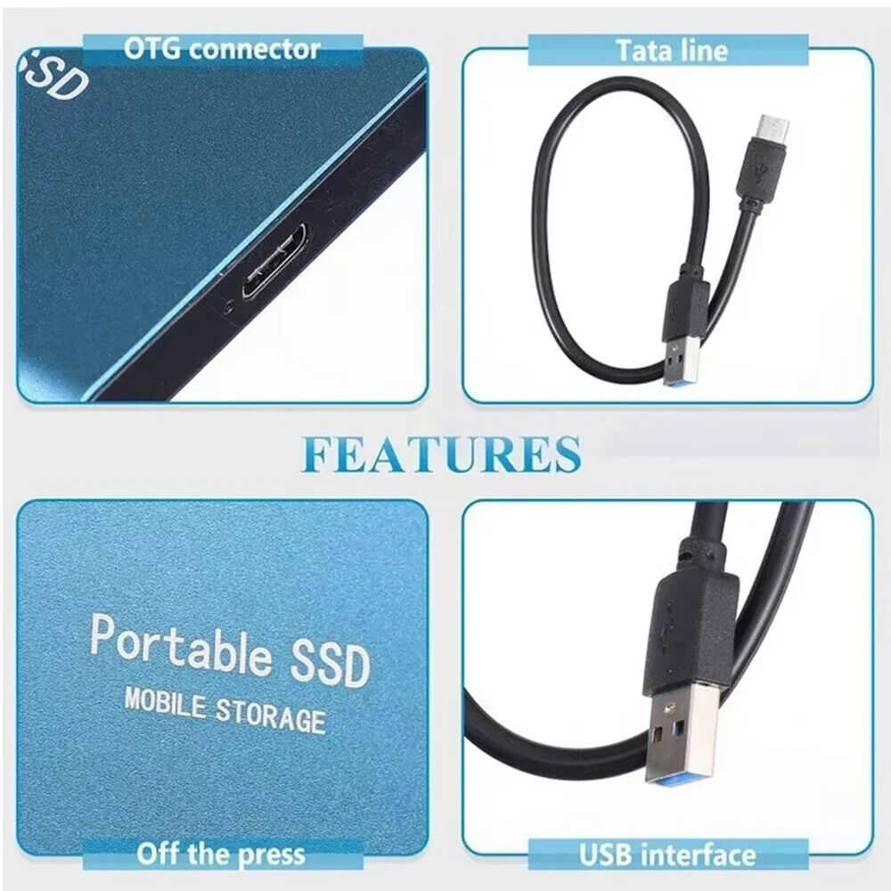 1TB High-Speed USB 3.1 Type-C External SSD - Portable Storage Solution