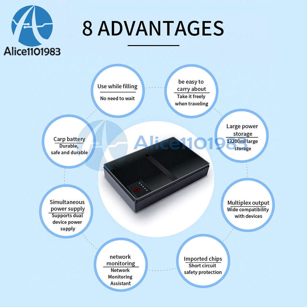 10400mAh UPS Power Backup for Network Devices