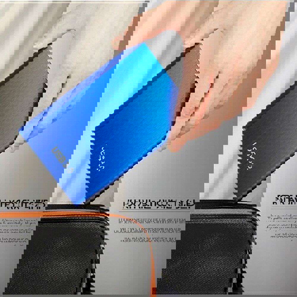 High-Speed USB 3.0 Portable External Hard Drive - 1TB/2TB/4TB