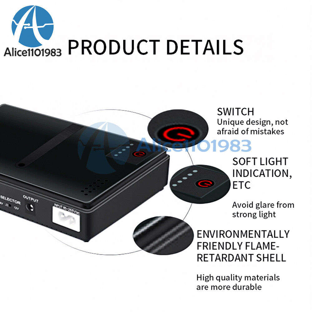 10400mAh UPS Power Backup for Network Devices