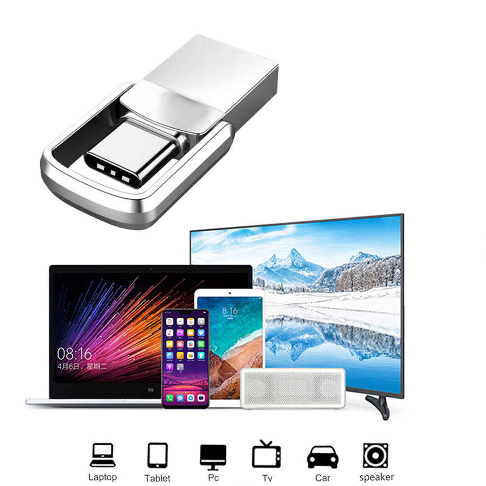 2x 1TB Type C USB 3.0 Flash Drives - High-Speed Storage for PC and Laptop