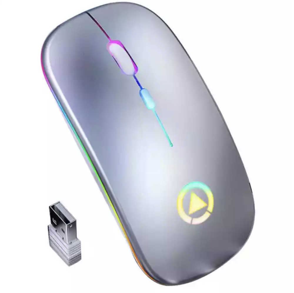 2.4GHz Wireless Optical Mouse with RGB Backlight and Rechargeable Battery
