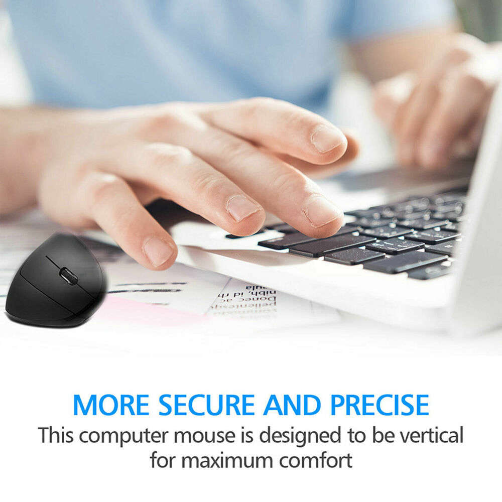 Ergonomic Vertical Optical Mouse with Customizable Keys