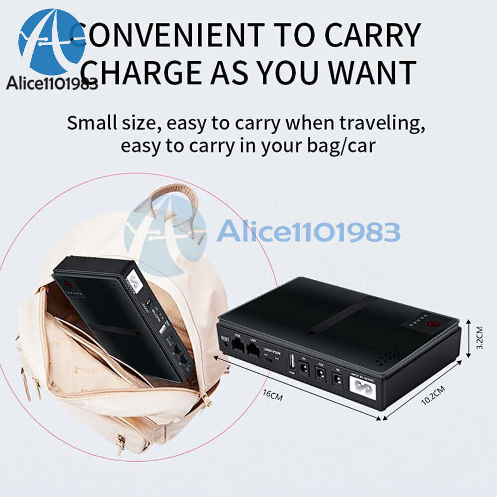 10400mAh UPS Power Backup for Network Devices