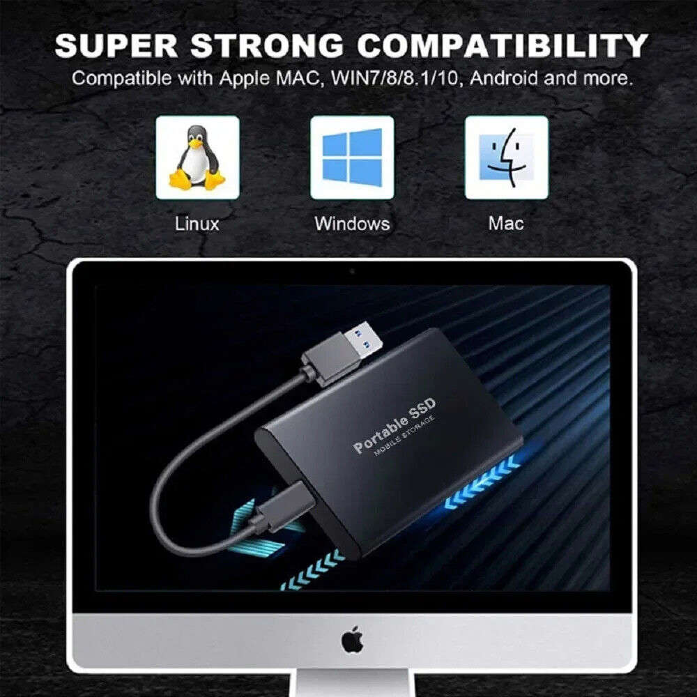 1TB High-Speed USB 3.1 Type-C External SSD - Portable Storage Solution