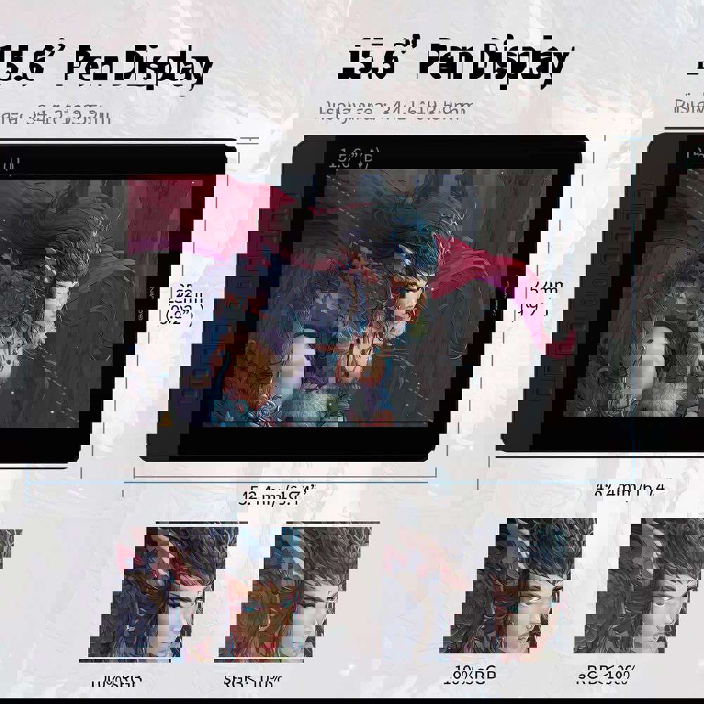 GAOMON PD1560 15.6" Professional Digital Art Tablet with Screen Pen